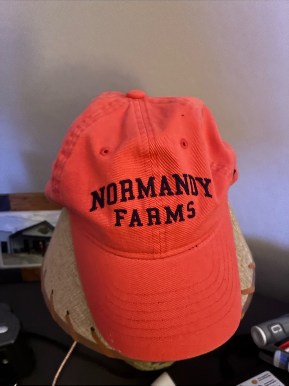 Normandy Farms Orange Baseball Cap by
